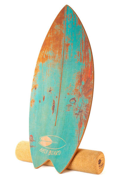 Ahoi Surf Balance Board / gebogen / Shape Thuna "Turquoi"