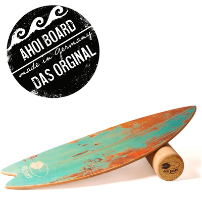 Ahoi Surf Balance Board / gebogen / Shape Thuna "Turquoi"
