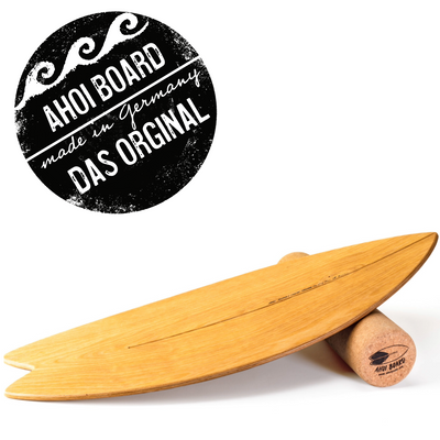 Ahoi Surf Balance Board / gebogen/ Shape Thuna "Nature Wood"